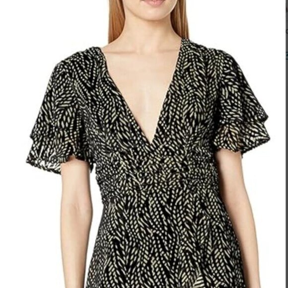 House of Harlow 1960 x Revolve Zebra Print Maxi Dress Size XS New - Picture 3 of 12